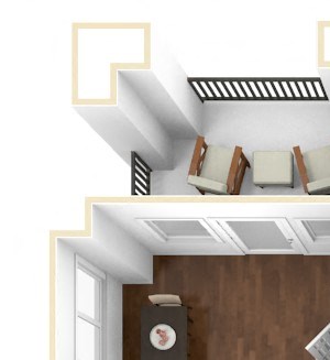 The Charleston Floor Plan in 3D The Charleston Floor Plan in 3D